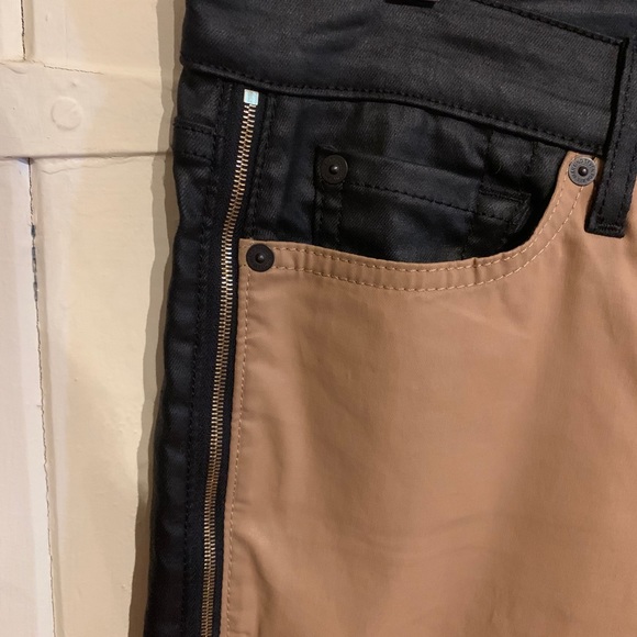 7 for All Mankind Waxed Double Sided Jeans size 28 - Picture 2 of 4